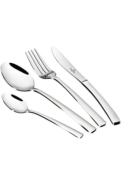 Berlinger Haus 24 Pcs Cutlery Set Flatware Stainless Steel Dishwasher Safe 6 Person Mirror Collection Bh/3040