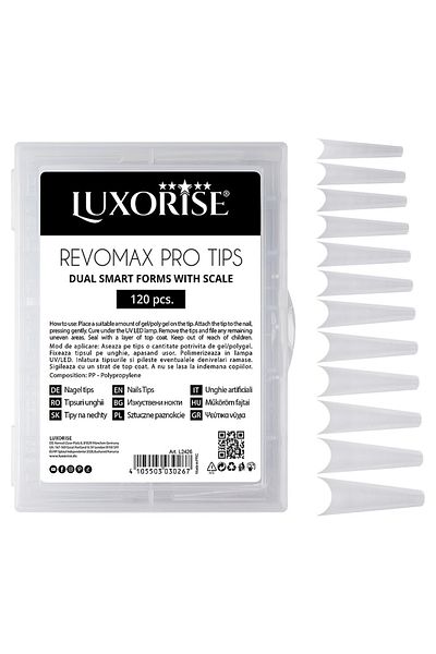 LUXORISE Vârfuri reutilizabile REVOMAX PRO TIPS - Balerina, 120 buc