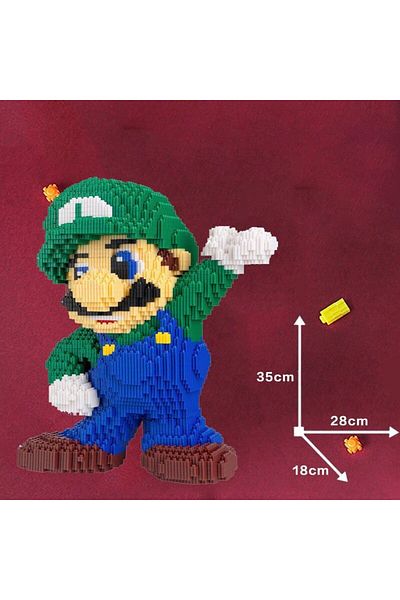 Miniso 2 35cm Super Marios Bros Big Building Blocks Anime Figure Cartoons Model Gient Super Mario Blocks O.