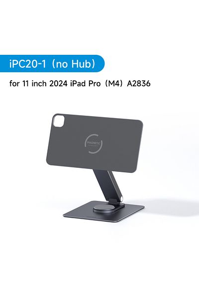 Choice حامل هاجيبيس المغناطيسي بدون محور لجهاز آيباد برو M4 2024 مقاس 11 بوصة و13 بوصة مع قاعدة تثبيت للكمبيوتر اللوحي