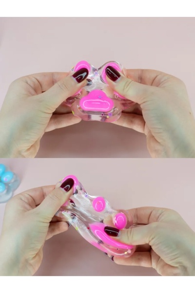 NB market Şeffaf Kedi patisi taba sukuşi stres oyuncağı yumuşacık jel oyuncak...