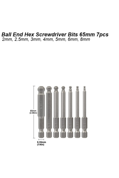 Choice1 بت سداسي بطرف كروي مجموعة بت مفك براغي سداسي بطرف كروي مفتاح ألين برأ...