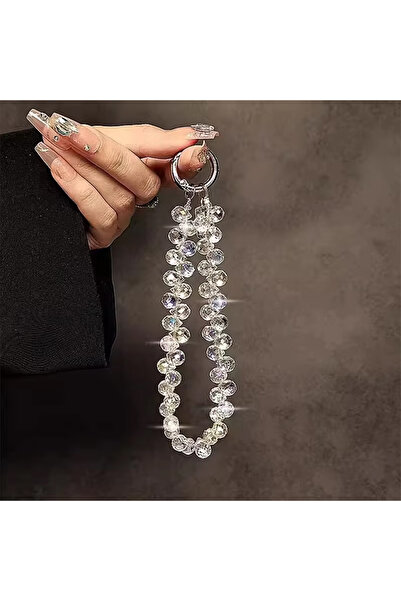 Choice حزام معصم يدوي من الخرز H على شكل كريستال وحجر الراين لهاتف iPhone Red...