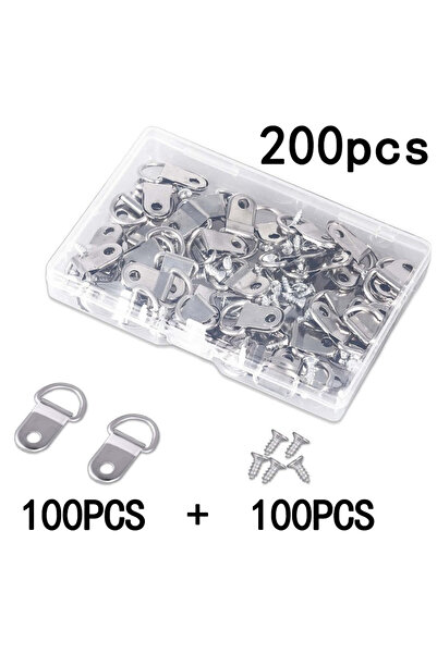 Choice مجموعة من 100 قطعة من شماعات إطارات الصور الزيتية ذات المرآة، مشبك دائ...