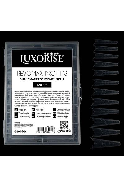 LUXORISE Vârfuri reutilizabile REVOMAX PRO TIPS - Balerina, 120 buc