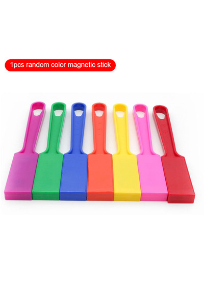 Choice1 1 قطعة من البلاستيك الملون العشوائي، ورقة دائرية مغناطيسية، عصا، تجرب...