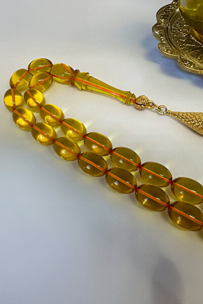 Silmaril Store Dazzling Rosary with Its Shine: Golden Yellow Alpaca Detailed ...