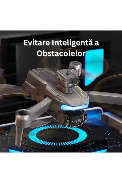 Velixo Drone M104 With Remote, Camera, Lcd, Wifi, Obstacle Avoidance, 360°, Foldable, Usb, Bag, 2 Batteries