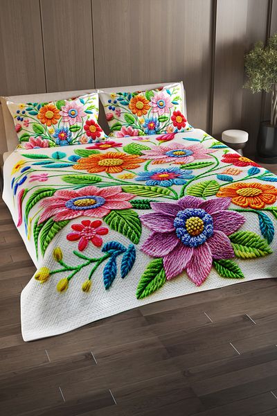 MonoHome 100% Cotton Double Pique Set Bedspread Special Woven Nakkaş