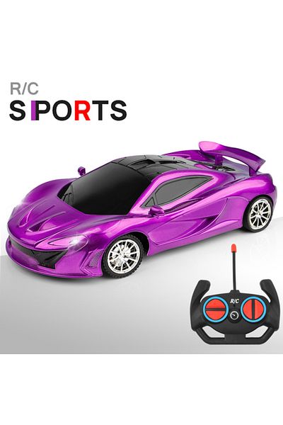 Choice 1PCS 1/18 RC Car LED Light 2.4G Radio Remote Control Sports Cars For Children Racing High Speed Driv