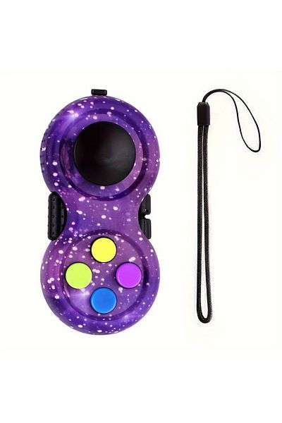 Choice PURPLE Fidget Pad with 8 Fidget Functions, Fidget Controller Stress Reducer, Fidget Toy Cube Relieve