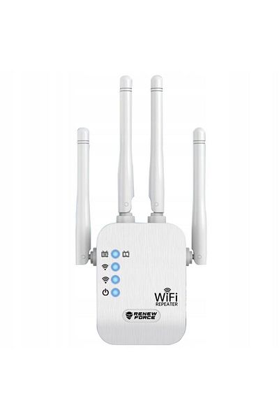 Renew Force , Range Extender WiFi Network, Transfer up to 1200Mbps, 2.4G-5G Network, WPA/WPA2 Connection