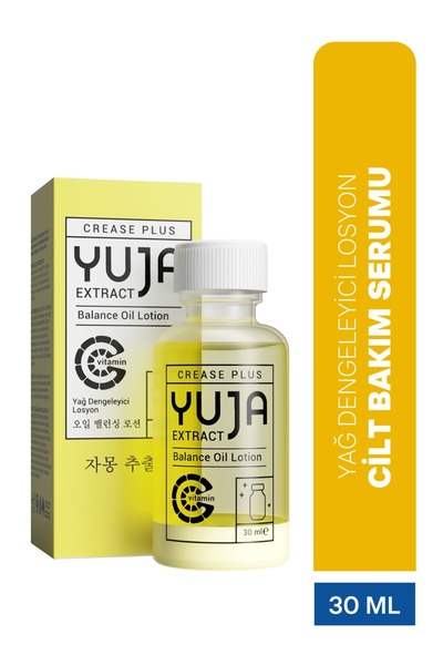 Crease Plus Yuja Dengeleyici Yağ Losyonu 30 ml