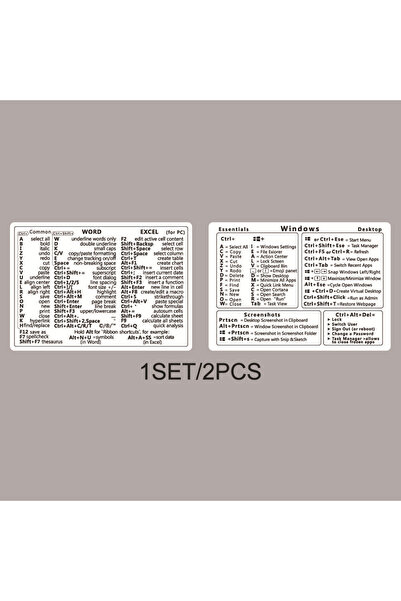 Choice1 30FWhite Windows + Word/Excel Quick Reference Guide Keyboard Shortcut...