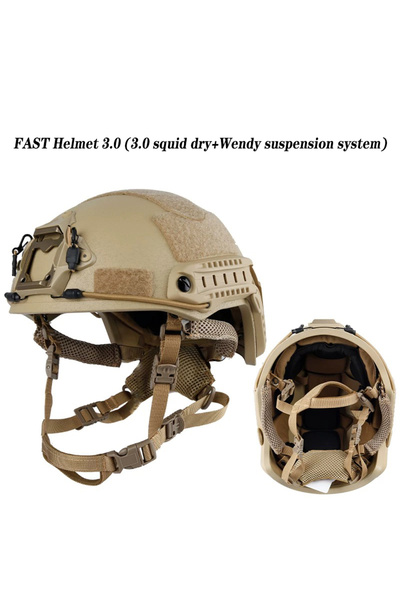 Choice8 خوذة تكتيكية سريعة بلون الطين، مصنوعة من الكيفلار عالي الجودة، خوذة ت...