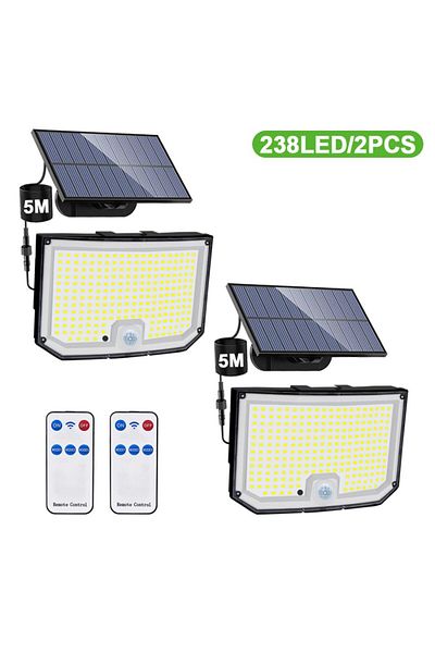 Choice 238led-2pcs 238/328 Led Solar Lamp Outdoor 348wall Lamp Ip65 Waterproof Spotlights Lamp Motion Senso
