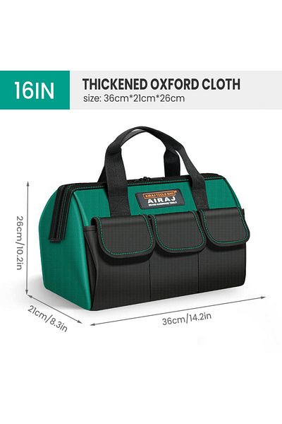 AIRAJ 16inch Multi-pocket Camping Tool Bag Waterproof Durabl Suitable For Card Ovens And Baking Tray