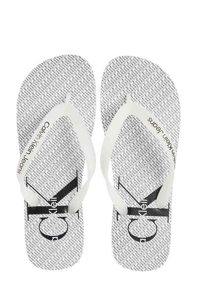 Calvin Klein Men's Flip Flops Black Slippers