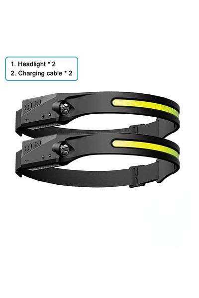 Choice 2pcs Kdulit 1~20pack Led Sensor Headlamp Built-in Battery Usb Rechargeable Waterproof Head Torch Out