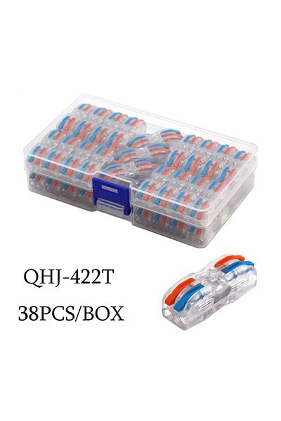 Choice 422t-38pcs Mini Wire Electrical Connector Boxed 222 Led Strip Lighting Quick Connectors Universal Co