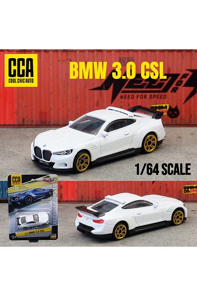 Choice Bmw 3.0 Csl Cca 1/64 Toy Car Model Suitable For Hot Wheels & Minigt 1:64 F1 Pagani Lamborghini Bmw A