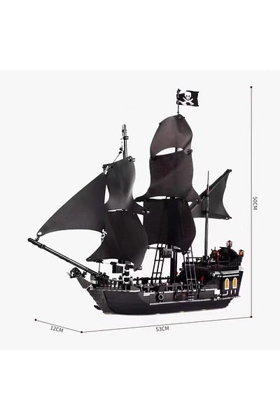 yaafun No Original Box 804pcs Pirates Of The Caribbeans Queen Anne Revenge Warship The Black Pearl 4195 418