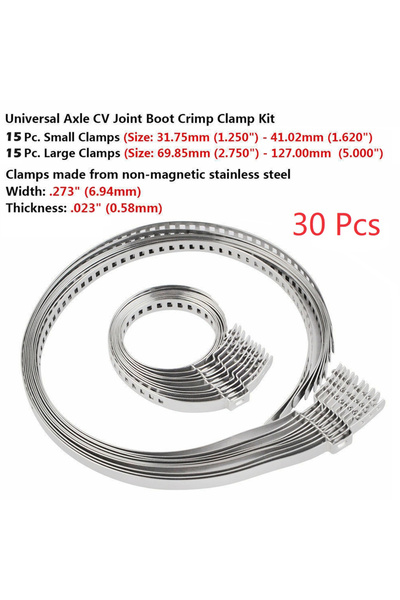 Choice 30Pcs Clamps CV Joint Boot Clamp Pliers Set Stainless Steel Car Banding Tools Kit Professional Ear B