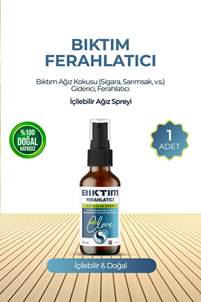 Bıktım Ağız Kokusu (Sigara, Sarımsak, v.s.) Giderici Ferahlatıcı İçilebilir Ağız Bakım Spreyi 20 ml