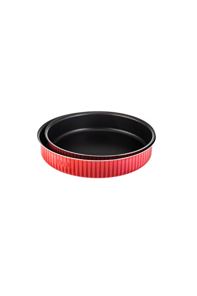 Newflon Round Oven Trays, 2 Pieces - Multi-purpose Large Diameter 28 Cm, Medium Diameter 24 Cm, Height 5 Cm