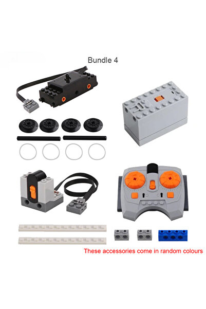 Choice حزمة من 4 قطع بناء مسار قطار لوظائف الطاقة MOC، أجزاء المحرك، صندوق ال...