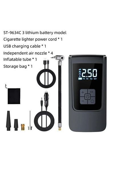 Choice Wireless Triple Useh Air Compressor Air Pump For Car Portable Tyre Inflator Electric Motorcycle Pump