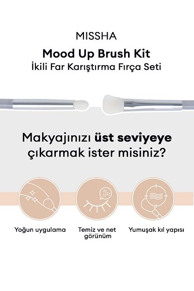 Missha Dual Headlight Blending Brush Set Mood up Brush Kit