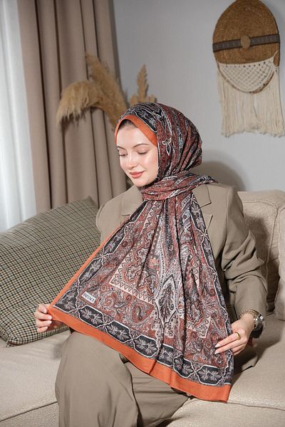 Baştacı Baştaci Soft Ethnic 0181 Camel Shal