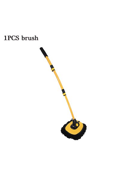 Choice 1set Black Mop Leiboo Car Cleaning Brush Detailing Adjustable Super Absorbent Car Wash Brush Telesco