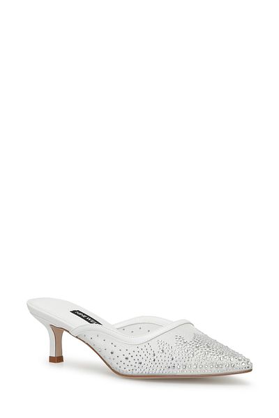 Nine West Adred 4Fx White Women's Heeled Slippers