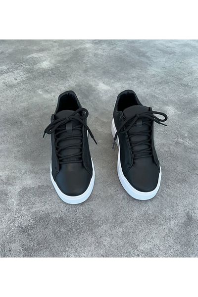 POLENS Pantofi sport pentru bărbați, alb-negru, stil Mcqueen