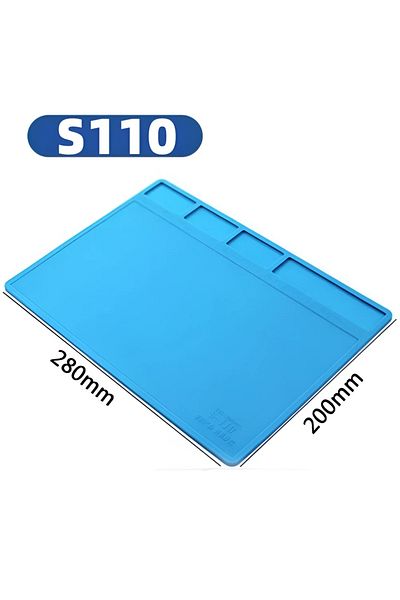 Choice S110 280 X 200mm Repair Pad Esd Insulation Soldering Mat Heat Resistant Soldering Station Silicon W