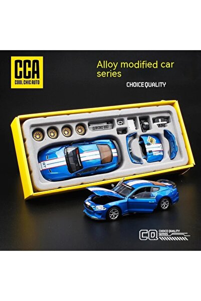 Choice مجموعة نموذج سيارة فورد موستانج سبيكة بمقياس 1:43 قابلة للتخصيص من BLUE CCA DIY - مجموعة سيارات سباق فريدة من نوعها