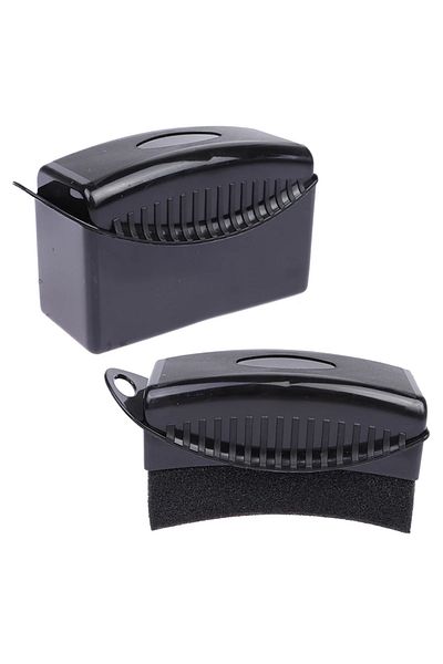 Choice Black (WITH LID) Car Wheel Polishing Waxing Sponge Brush With Cover Abs Washing Cleaning Tire Contou