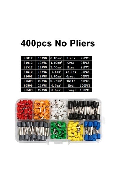 Choice 400pc No Plier 400-2120pcs Electrical Tube Insulated Terminal Ve Tubular Crimp Terminals Wire Cable