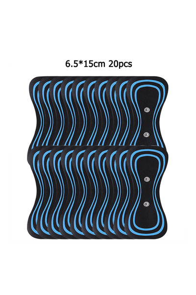 Choice1 ٢٠ قطعة من وسادات أقطاب التدليك الكهربائي للرقبة بدون جهاز، ملحقات جل...