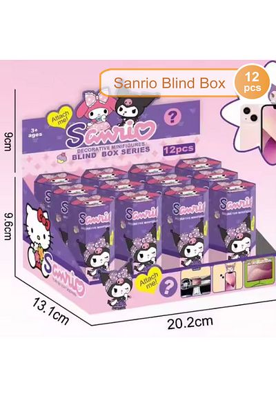 Choice 12pcs Whole Box Sanrio Hot Items Sanrio Blind Box Cute Anime Figures Model Doll Toys