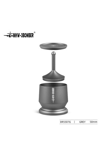 Choice 1pcs 58mm Gray Mhw-3bomber Coffee Dosing Funnel Aluminum Alloy Dosing Shaker Fit 51-54/58mm Portafil