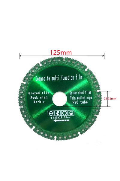 Choice 125x22.23mm 115/125mm Brazed Diamond Saw Blade Cutting Disc 22.23mm Steel Metal Stone Cast Iron Stee