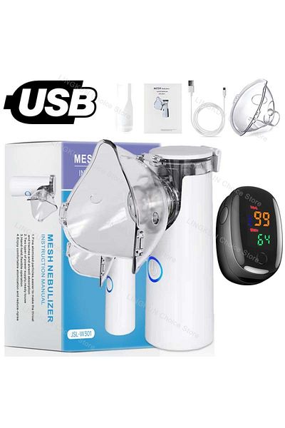 Choice Mode 13 Atomizer Health Care Products Fingertip Pulse Blood Oxygen Portable Nebulizer Mesh Nebulizer