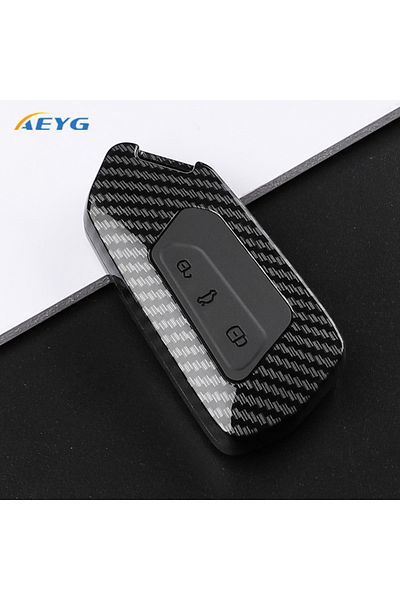 Choice Carbon 3a Abs Carbon Fiber Car Key Case Cover For Vw Volkswagen Golf 8 Mk8 Cupra Skoda Octavia A8 Se