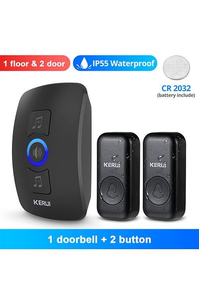 Choice Us Plug 1receiver 2button Kerui Wireless Doorbell Waterproof Outdoor Smart Home Door Bell Welcome Me