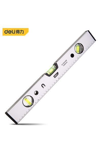 Deli 400mm Spirit Level Magnetic Torpedo Level Tool with 3 Vials Aluminum Shockproof Bubble Level High Vi