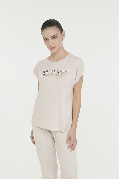 Kinetix T-shirt WL DALIA 11P7113 4FX Bej Kadın Kısa Kol