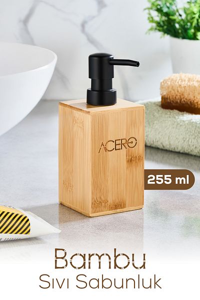 Vienev Дозатор за течен сапун Bamboo Long Square 255 мл